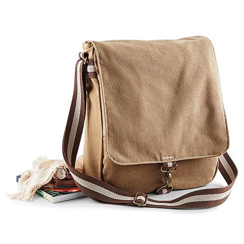 QD611 Vintage Canvas Messenger